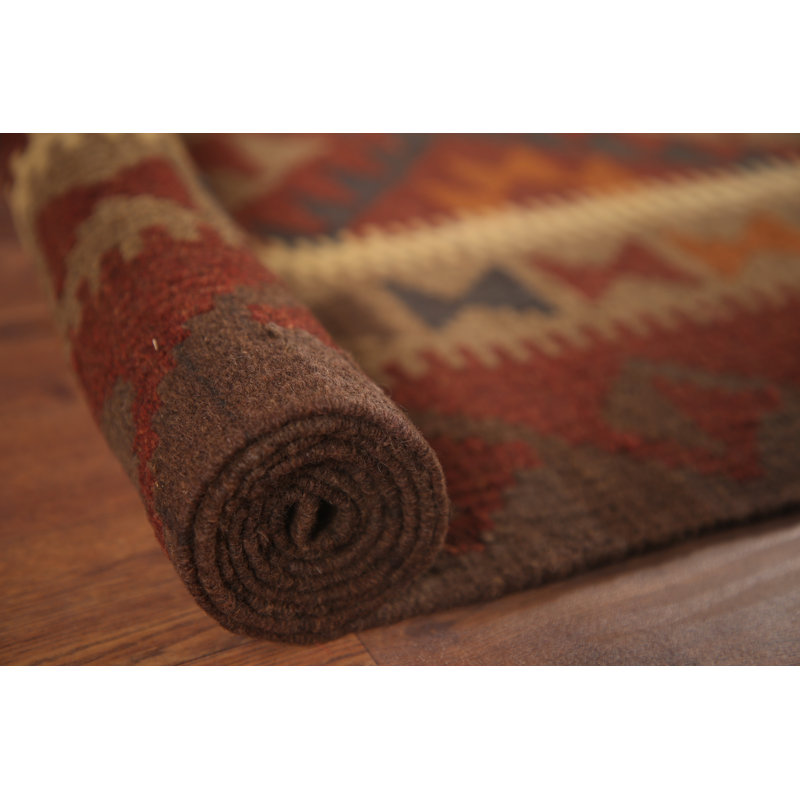Tapis oriental géométrique Kilim 5 x 6