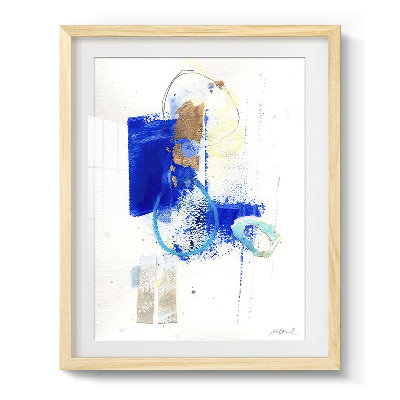 I Wish Upon a Star I - Matted and Framed Under Acrylic Glass, Large Living Room Wall Art, 28.5" H x 20.5" W, Natural