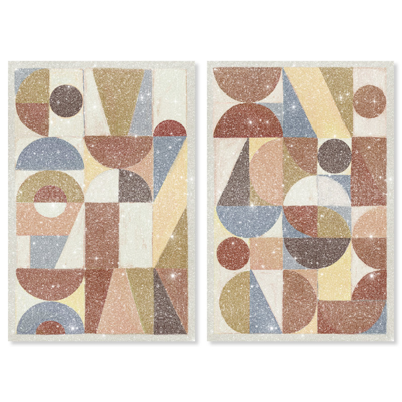 Tiled Set Set by Oliver Gal, 30"H x 20"W, Gallery Wrapped