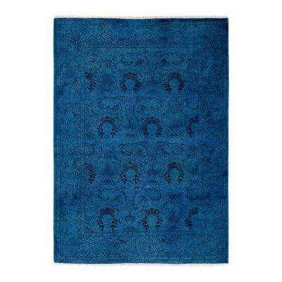 Fine Vibrance One-of-a-Kind 4' 2" X 5' 10" Hand Knotted Area Rug