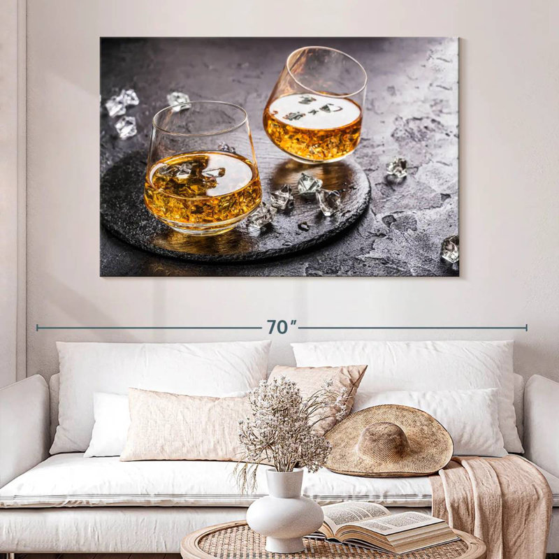 Yarlin Cognac On Ice, 34" H x 51" W