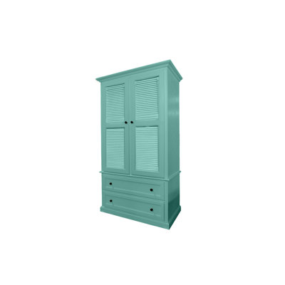 Armoire extra large en chêne massif avec portes à volets