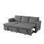 Canapé moderne modulaire avec méridienne et méridienne avec rangement-544268850