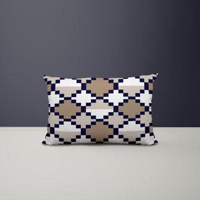 Polyester Lumbar Rectangular Indoor/Outdoor Pillow Cover & Insert