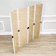Paravent pliable 4 panneaux 5 pi