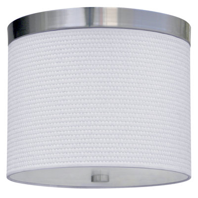 Penny 2-Light 10" Shaded Drum Flush Mount