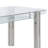 Denver Chrome Glass Top Dining Table Seats 6