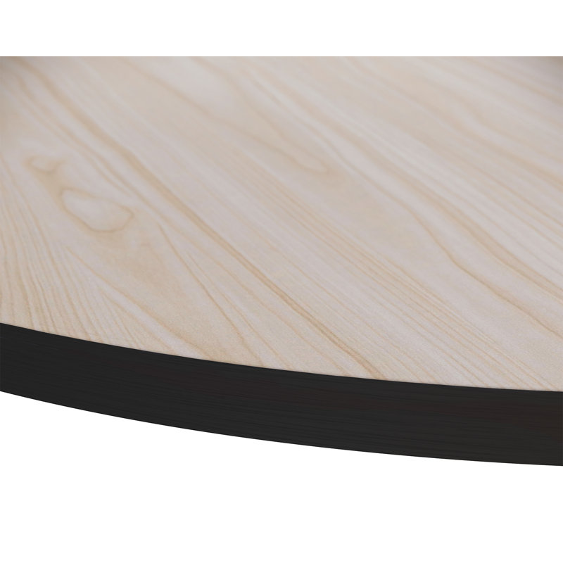 Prime Laminate Round Beveled Edge Table Top, Grey Wood, 42" L x 42" W