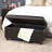 Hannigan Faux Leather Upholstered Storage Bench-843669706