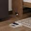 Lit escamotable simple avec station de charge et tiroir, bois