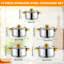 10 - Piece Stainless Steel Cookware Set-129577943