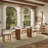 71" Mid-Century Modern Oval Dining Table For 6, Pandora Scratch-Resistant Glossy Sintered Stone Top & Walnut Fluted Pedestal Base, Easy-To-Clean Kitchen Table, Fluted Dining Table, Japandi Dining Table-1926284169-1926284168-1914609869