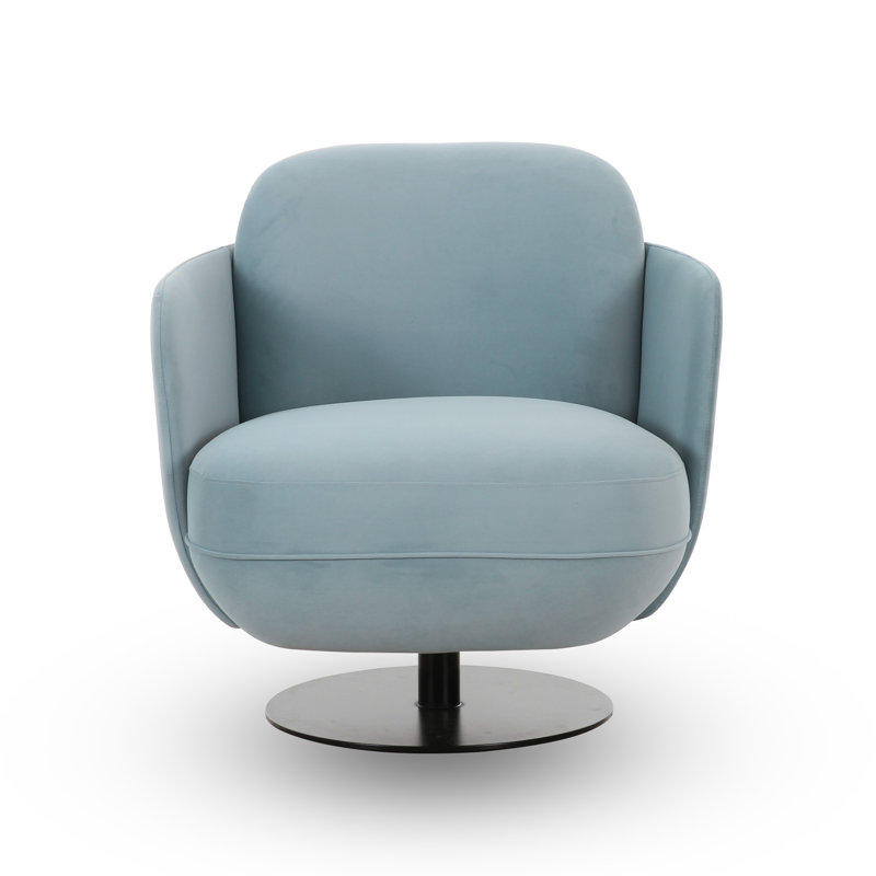 Chaise pivotante Solange, Bleu