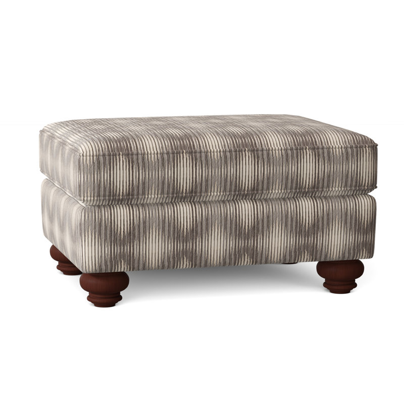 Woodburn 33" Rectangle Standard Ottoman, Manhattan, Paradigm 45 Black