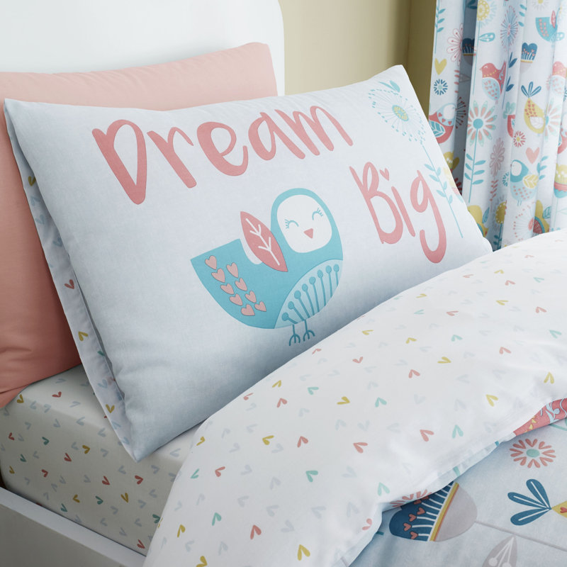 Little Birds Easy Care Eyelet Curtains