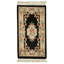 Hand Knotted Wool Area Rug in Black And Beige