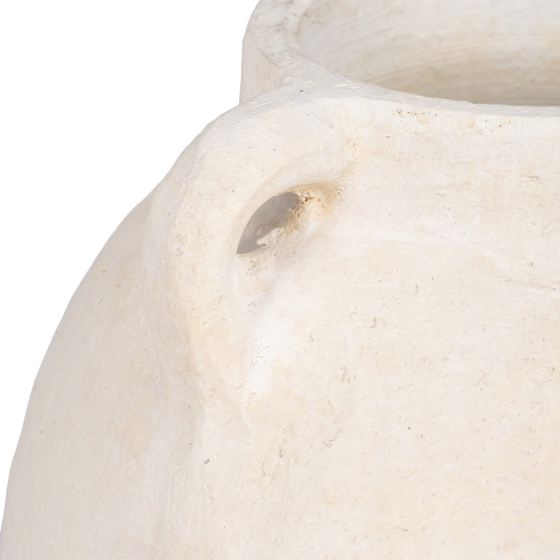 Vase contemporain contemporain en terre cuite fabriqué à la main en terre cuite à motif sculptural avec texture artisanale et silhouette minimaliste pour un style intérieur et un intérêt visuel élevés