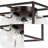 Jabriyah 14" 3-Light Modern Farmhouse Metal/Iron Open-Caged LED Flush Mount