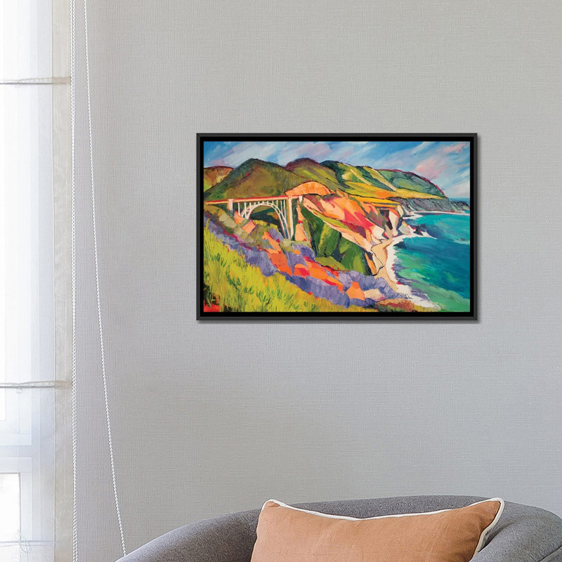 « autoroute 1 », impression sur toile, H 12 po x l 18 po x P 1,5 po, Toile tendue, Pas de tapis