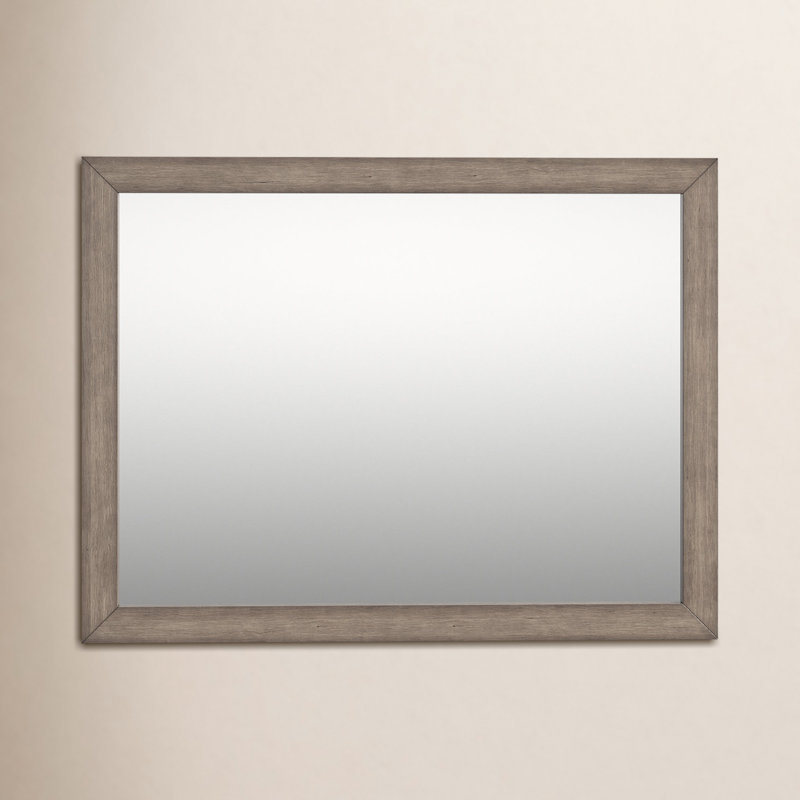 Wood Rectangle Wall Mirror