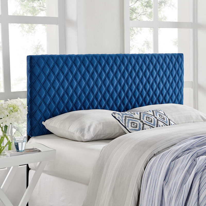 Angela Performance Velvet Headboard, Mint, King