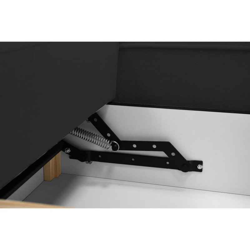 Arijanit 3 Seater Sofa Bed, Black