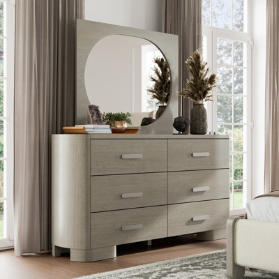 Gomez 6-Drawer Dresser And Mirror Set