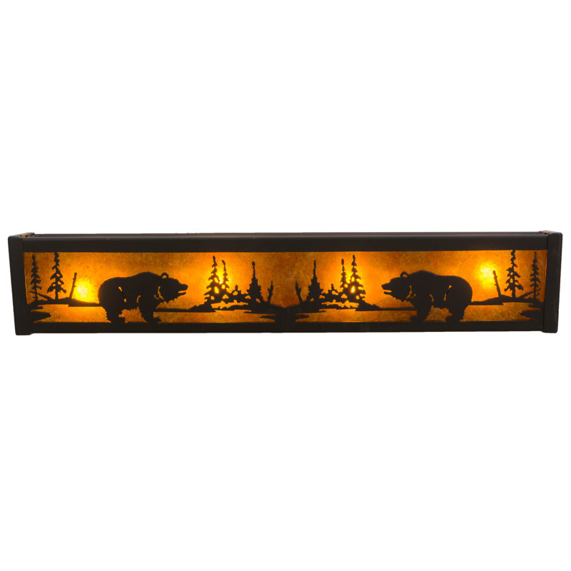 Rustic Lodge 4 - Light Bath Bar, Bronze