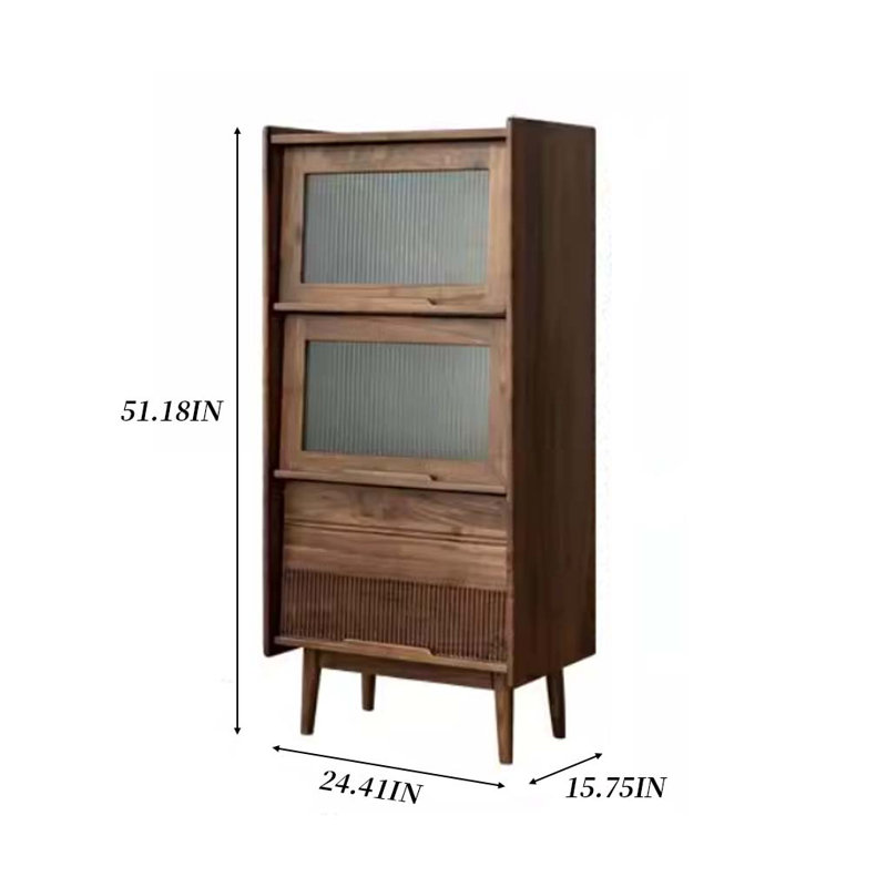 Bibliothèque de rangement en bois massif