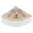 18 X13 Inch White Triangle Porcelain Ceramic Wall Mount Vessel Sink With Single Faucet Hole & Overflow