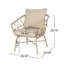 Bruce Club Chair, Sturdy Wood Frame With Soft Upholstery