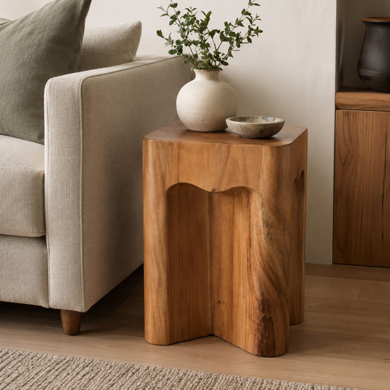 Table de bout en bois - Table d'appoint en bois unique - Table d'appoint Mid Century - Table d'appoint en bois Saur - Petite table d'appoint - Table d'appoint moderne Mid Century