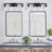 Bathroom Lighting Fixtures: 4-Light Bathroom Vanity Light Over Mirror with Clear Glass Shade, Wall Lamp for Mirror-86851828-97526037