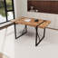 Ensemble de table de salle à manger en bois aggloméré de 55 po et ensemble de chaises de salle à manger 4 pièces 55 po