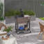 Outsunny Outdoor Cooler Cart, Rolling Beverage Ice Chest, Rugged Steel Patio Cooler With Locking Wheels, 60 Quart Capacity For Poolside Bbqs