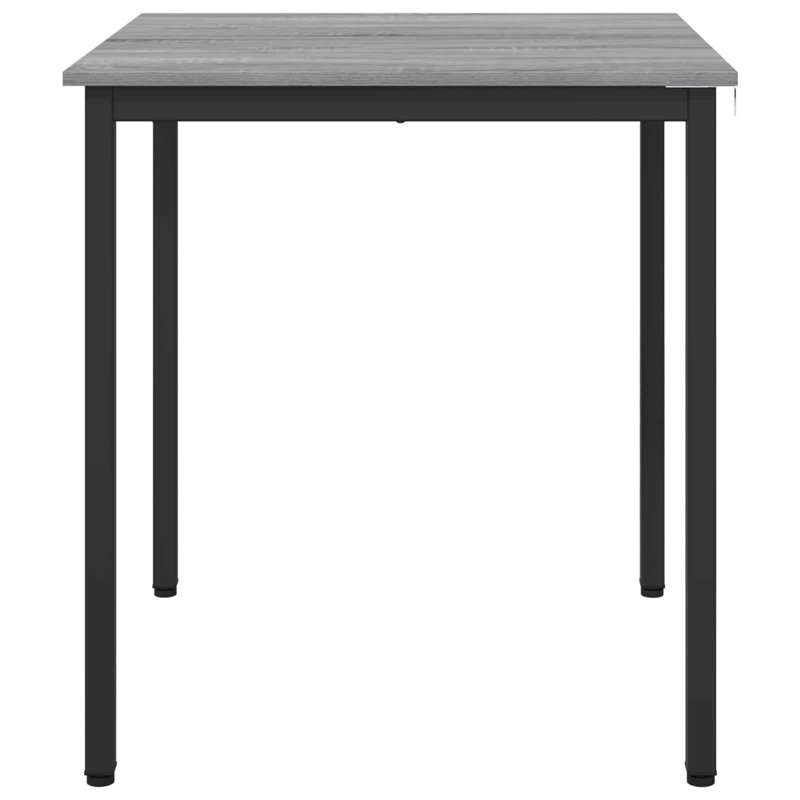 Metal Base Dining Table, 75cmH x 70cmL x 70cmW, Grey
