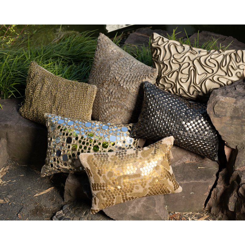 Heavy Metal Zipper Pillow Cover & Insert