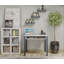 Bureau d'écriture avec tiroirs - Petit bureau - 35 po de long avec 2 tiroirs - Bureau gris - Facile à assembler - Petit bureau d'ordinateur pour petits espaces - Parfait pour écrire ou comme meuble-lavabo blanc-545554541