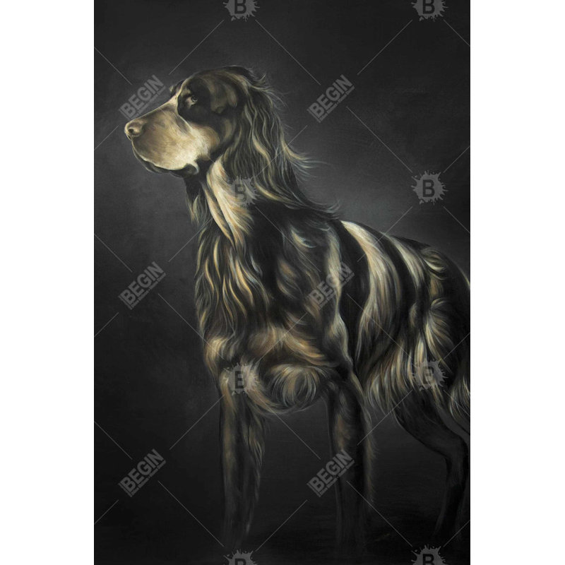 " Picard Spaniel ", 36" H x 24" W