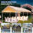 10Ft. W X 20Ft. D Khaki Steel Outdoor Canopy Tent Heavy Duty Party Tents For Wedding-116156323