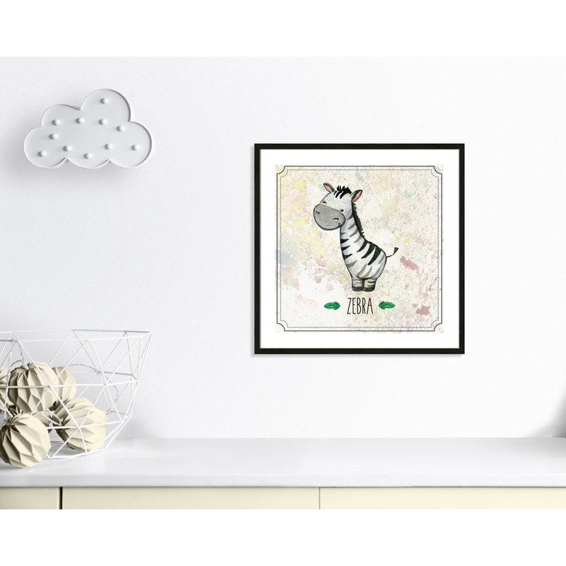 Adhésif décoratif 4 pi Jungle Day, Encadré de boîte à grain de bois noir, H 26,5 po x l 26,5 po x P 1,18 po