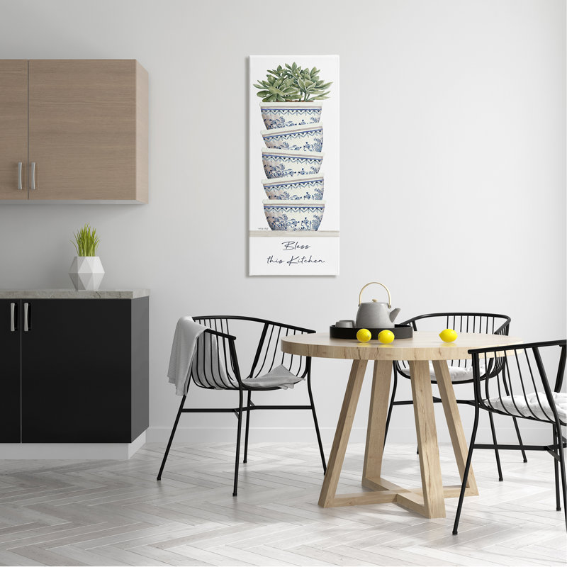 Plante grasse empilée Bless This Kitchen par Cindy Jacobs - on, H 40 po x l 17 po x P 1,5 po