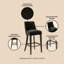 Tabouret de bar noir-85423094
