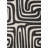 Abstract Black Scandinavian Indoor/Outdoor Area Rug-1008447551