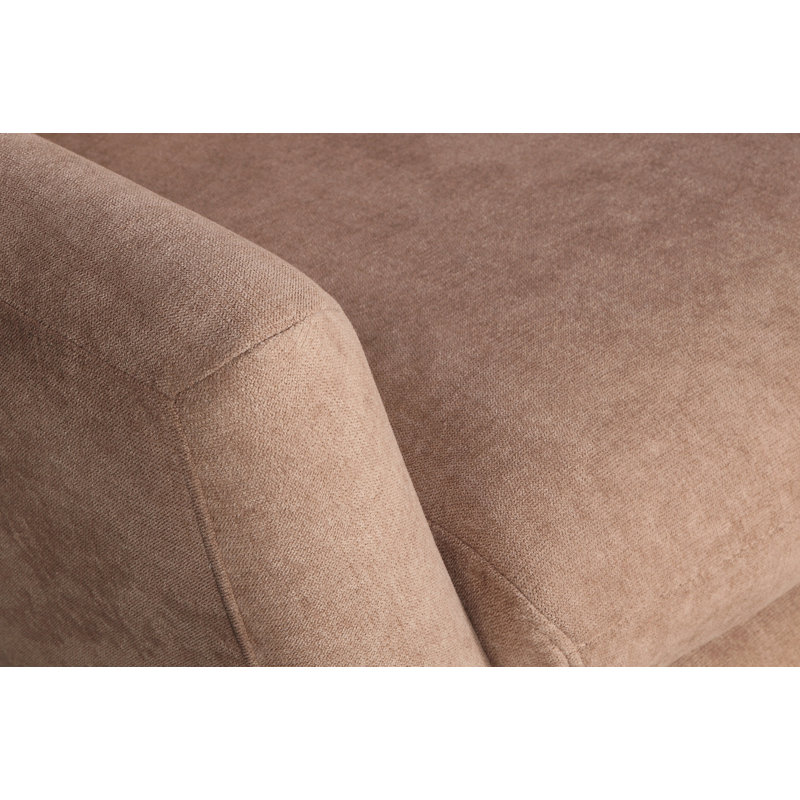 Chaise Brenna - brun clair, Rose