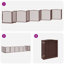 Archie & Oscar Dog Gate With Door Foldable 10 Panels Brown 800 Cm Poplar Wood-1144224496-1144224502