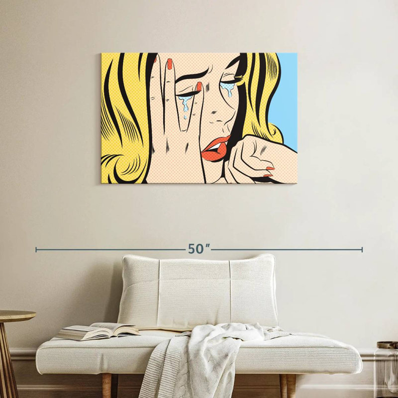 Leisha Femme qui pleure I, H 24 po x l 36 po
