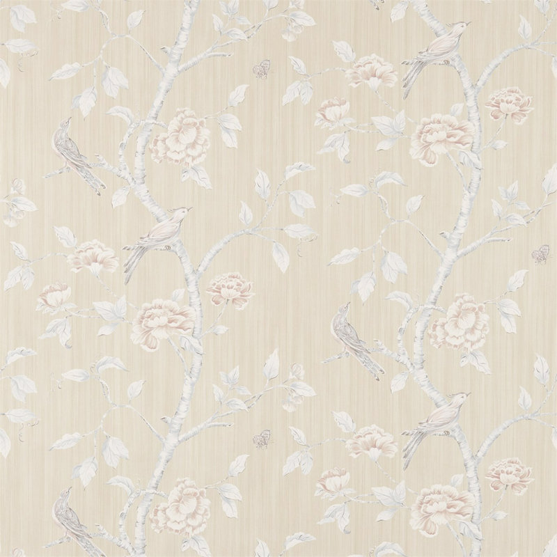 Woodville Wallpaper, White Clay