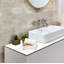 11 x 11 Crema Marfil, Emperador Light Marble Basketweave Mosaic Tile