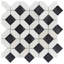 Cleopatra 12x12 Diamond Polished Encaustic Look Marble Mosaic Tile-780775773